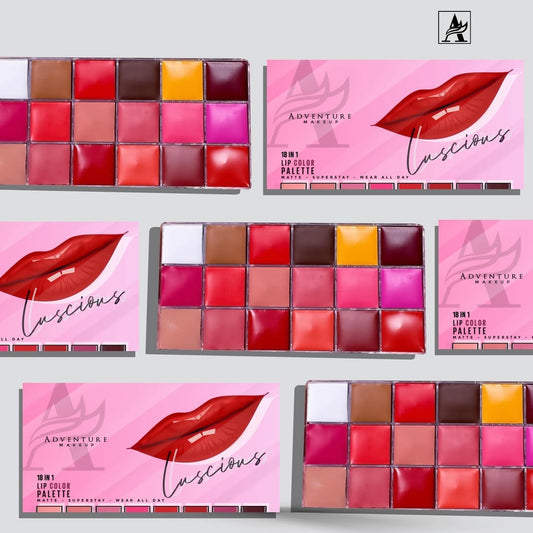 ADVENTURE 18 COLORS LIP PALETTE