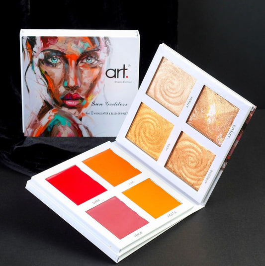 ART HIGHLIGHTER & CREAM BLUSH PALETTE