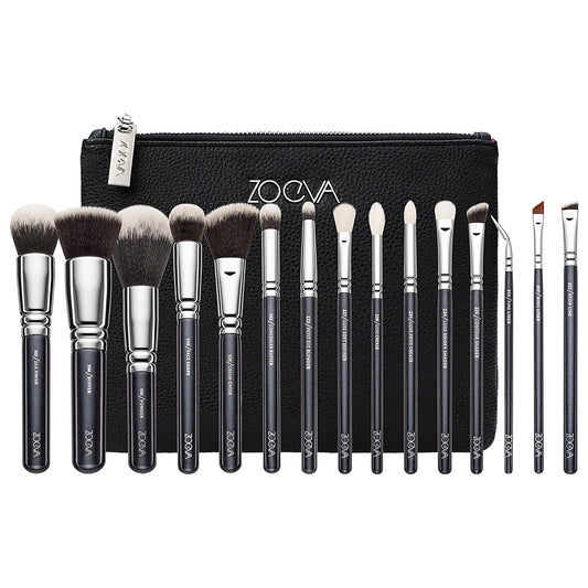 ZOEVA 15PCS BLACK BRUSH SET