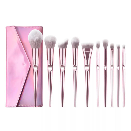 10PCS ROSE GOLD BRUSH SET